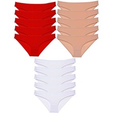 Çamaşır Kenti 15 Adet Süper Eko Set Likralı Kadın Slip Külot 514
