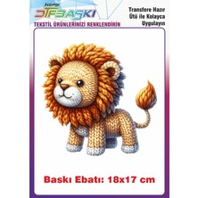 F17 Ajans Örgü Görünümlü Ütü ile Yapışan Tişört Tekstil Baskı