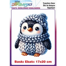 F17 Ajans Örgü Görünümlü Ütü ile Yapışan Tişört Tekstil Baskı