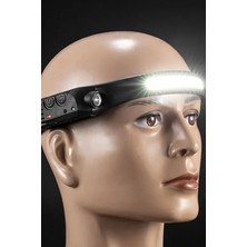 Gampus Kafa Feneri Teknoloıji Sensörlü Kafa Lambası Tepe Işığı Ultra Ergonomik Profosyonel