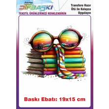 F17 Ajans Kitap Özel Tasarım Ütü ile Yapışan Tişört Tekstil Baskı