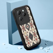 HONTINGA Infinix Hot 40 Pro ile Uyumlu Kılıfı Düşüme Önleyici Basitlik Anti Düşme Kamera Korumali Süslü Desen Siyah Desen Yumuşak Silikon Telefon Kılıfı K2-0255