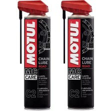 Motul C2+ Chain Lube Yol Motosiklet Zincir Yağı 400 ml – 2’li Set