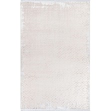 Varde Modern Krem Polyester Kaydırmaz Tabanlı Makine Halısı
