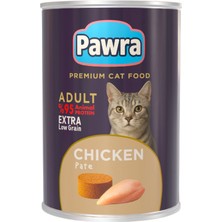 Pawra Yetişkin Kedi Tavuk Etli Pate Konserve 400 gr