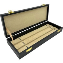 Sezgin Kutu ve Aksesuar Tesbih Kutusu 3 Lü Deri Siyah