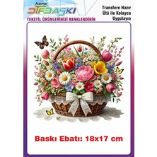 F17 Ajans Paskalya Temalı Ütü ile Yapışan Tişört Tekstil Baskı