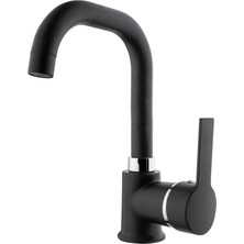 Sardıcı Stellar Series Siyah Lavabo Bataryası 5 Yıl Garantili Tam Takım