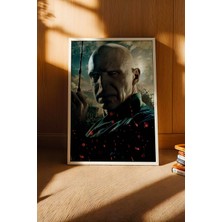 E2 Nova Lord Voldemort Mürver Asa Çerçeveli Tablo - Lüks Harry Potter Karanlık Lord Karakter Duvar Dekoru