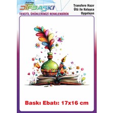 F17 Ajans Kitap Özel Tasarım Ütü ile Yapışan Tişört Tekstil Baskı