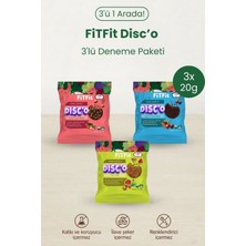 Fitfit Disc’o Mix Paket Meyve Diski 3’lü | Doğal, Rafine Şekersiz ve Katkısız Atıştırmalık 20 gr x 3 Adet