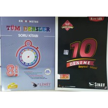 Eser Sınav Yayınları 8. Sınıf Lgs 10 Deneme+Kronometre Tüm Dersler Soru Kitabı