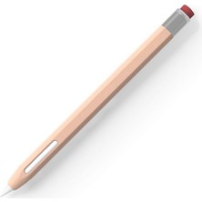 Caseonn Apple Pencil Pro Kılıf Klasik Retro Tasarım Mat Silikon Pembe (Ürün Kalem DEĞİLDİR)