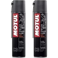 Motul C3 Chain Lube Off Road Motosiklet Zincir Yağı 400 ml – 2’li Set