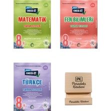 Okyanus Yayınları Okyanus Lgs 8. Sınıf Check-Et Matematik Fen ve Türkçe Tekrar Testleri 3lü Set + Telefon Standı