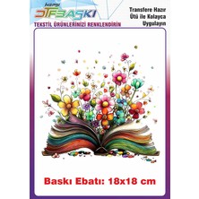 F17 Ajans Kitap Özel Tasarım Ütü ile Yapışan Tişört Tekstil Baskı