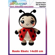 F17 Ajans Örgü Görünümlü Ütü ile Yapışan Tişört Tekstil Baskı