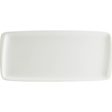 Bonna Iris White Moove Dikdörtgen Tabak 34*16 cm