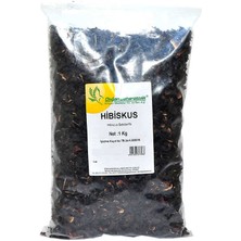 Afrika Bamya Çiçeği Hibiskus Mekke Gülü Doğal 1000 gr Paket