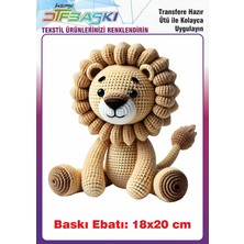 F17 Ajans Örgü Görünümlü Ütü ile Yapışan Tişört Tekstil Baskı