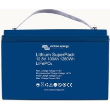 Victron Energy Victron Lithium SuperPack 12.8V 100Ah LiFePO₄ Akü | High Current M8