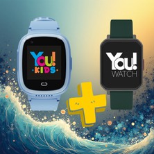 You Watch Akıllı Çocuk Saati KN8100.M + Yetişkin Akıllı Saat Hediye