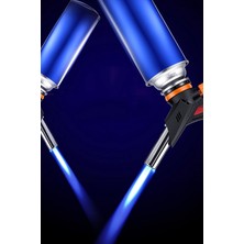 Gampus 1300 Derece Profesyonel Pürmüz Çakmak Kafa Çakmak + Gaz 2li Set Pürmüz Kamp Çakmak