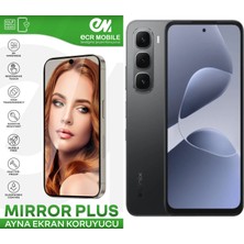 ECR MOBILE Infinix Hot 60I 4g ile Uyumlu Ayna (Mirror) 9h Kırılmaz Nano Ekran Koruyucu | Ekran Kapalıyken Ayna