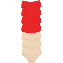 Marsilyan 7 Adet Tutku Kadın Yüksek Bel Bato Kalın Lastik Külot S5