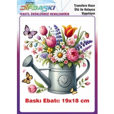 F17 Ajans Paskalya Temalı Ütü ile Yapışan Tişört Tekstil Baskı