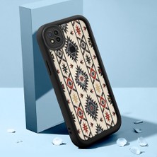 HONTINGA Xiaomi Redmi 9c ile Uyumlu Kılıfı Düşüme Önleyici Basitlik Anti Düşme Kamera Korumali Süslü Desen Siyah Desen Yumuşak Silikon Telefon Kılıfı K2-0255