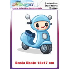 F17 Ajans Motosiklet Ütü ile Yapışan Tişört Tekstil Baskı