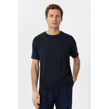 Antioch Lacivert Regular Fit Basic Erkek T-Shirt
