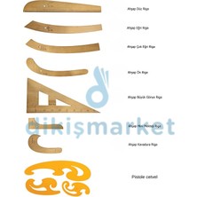 dm dikişmarket Riga Setleri (7Lİ RİGA/PİSTOLE)