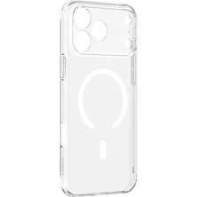 Baseus Crystal Ince Manyetik Lens Korumalı iPhone 17 Pro Telefon Kılıfı - Şeffaf