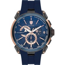 Wainer Analog Erkek Kol Saati 48 mm Lacivert Silikon Kordon 10 Atm