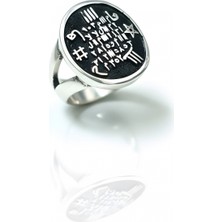 Mavili Gümüş Hiçlikten Gelen Güç Gümüş Yüzük