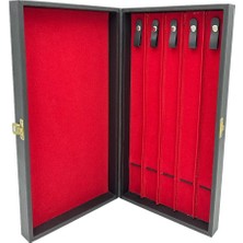 Sezgin Kutu ve Aksesuar Tesbih Kutusu 5 Li Lot Siyah