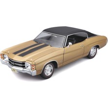 Maisto 1/18 1971 Chevrolet Chevelle Ss 454 Sport Coupe Altın 31890-3