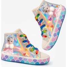 Casabony Ice Kız Çocuk Hologramlı Fermuarlı Spor Ayakkabı