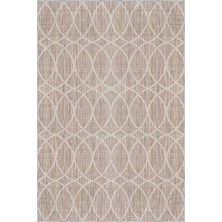 Aren Halı Tirora Modern Krem Polyester ve Pamuklu Kaydırmaz Tabanlı Yıkanabilir Dijital Baskı Halısı