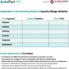 Alpha Auto Part Nissan, Honda, Toyota Için Tampon Klips- 100'LÜ