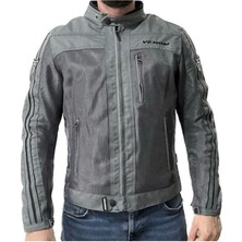 Venom Compas Racing Motorsiklet Montu Gri Full Koruma Motorcu Mont