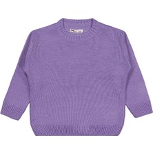 Civil Girls Düz 2-5 Yaş Kazak - Lila 4-5 Yaş