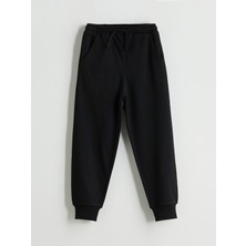 Lc Waikiki Erkek Çocuk Kalın Jogger Eşofman Altı Siyah Beli Lastikli 6 - 7 Yaş Yeni Sezon