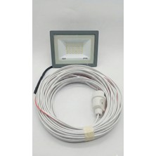 İNWATT Genel 50 Watt LED Projektör Seyyar 15 Metre Dış Mekana Uygun Sıvıya Dayanıklı