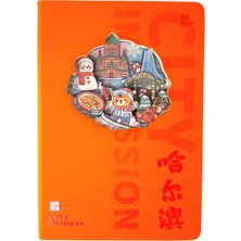 Vagonlife Yeni Koleksiyon Ayıcık 3D Katmanlı Illüstrasyon Sanat Tasarımlı Noktalı Defter 60 Yaprak 21,5X14,5CM