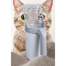 Gampus Elekli Poşet Hazneli Kedi Kum Temizleme Küreği Kum Küreği