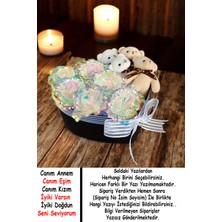 Mynil Sevgiliye Ledli Galaxy Sonsuzluk Gülü Ayıcıklı Doğum Günü Özel Gün Hediyesi