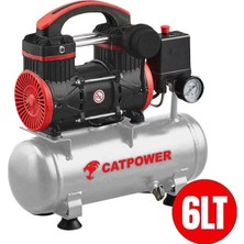 Catpower Sessiz ve Yağsız Kompresör 1 Hp 6 Lt Catpower 1111